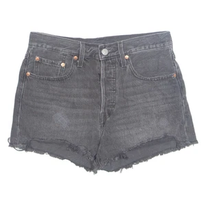 LEVI'S 502 Cut Off Womens Denim Shorts Grey M W29 - Picture 1 of 6