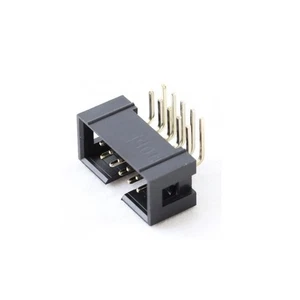 20 pcs. Male Header 2x5 Right Angle IDC 10P with Ribbon Contacts PCB Mount - Picture 1 of 1