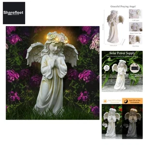Kssiaz Engel Gartenfigur mit Solarlicht – Elegante Gartendeko, - Bild 1 von 11