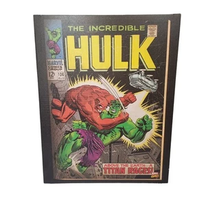 Artissimo Marvel Incredible Hulk Comic Cover Canvas Wall Art 18" x 14" Decor - Picture 1 of 7
