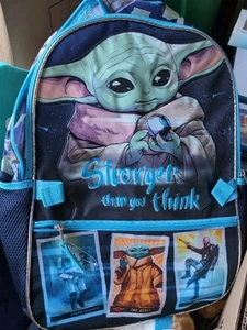 Star Wars Manalorian Grogu Backpack ‘Stronger Than You Think” new. - Picture 1 of 2