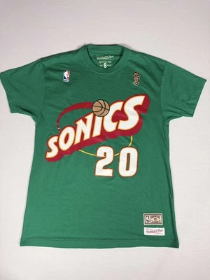 Camiseta Seattle Super Sonics #20 Gary Payton Mitchell & Ness NBA Talla: S Foto 1 de 4