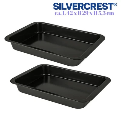 2× Backform Auflaufform Backblech 42×29×5,3 hoher Rand Kuchenbackform Backblech  - Bild 1 von 4