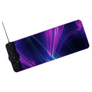 Non-slip Rubber Base Lighting Modes Wireless Charger Extended Mouse Pad Cushion - Afbeelding 1 van 12