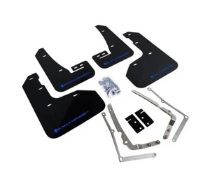 Rally Armor Mud Flaps  2015+ Mk7 Vw Golf Gti & 2018 Mk7.5 Black & Blue Logo - Picture 1 of 9