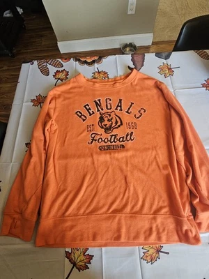 NFL Cincinnati Bengals Mujer Sudadera Talla Mediana Súper Suave Foto 1 de 4