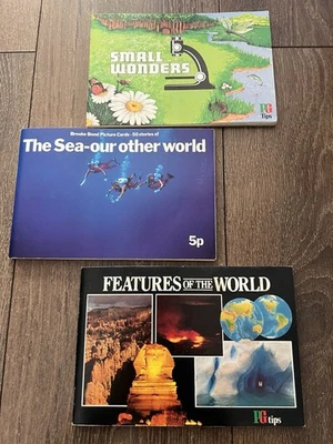 PG Tips 3x Albums Small Wonders The Sea Our Other World Features Of The World  - Image 1 of 4