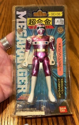 万代 Chogokin GD-08 Mega Pink Ranger 1997 Super Sentai 系列 带包装 — 第 1/4 张图片