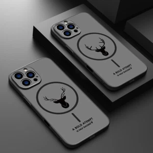 Magnetic Case For iPhone 16E 16 15 14 Pro Max 13 Shockproof Deer Magsafe Cover - Picture 1 of 17