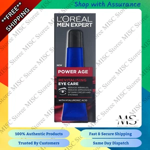 Loreal Men Expert Power Age Revitalising Eye Care 15ml - Brand New - Picture 1 of 3
