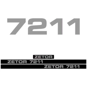 Zetor 7211 Tractor Aftermarket Decal Aufkleber Adesivo Sticker Set - Picture 1 of 2