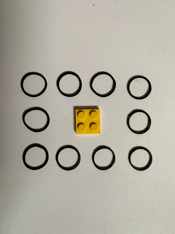 LEGO Technic Rubber Band Drive Belt 2x2 Square Cross Section - Ideal Replacement - Image 1 of 1