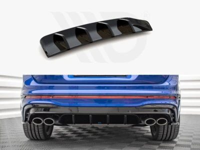 Rear Valance Maxton Design Gloss Black ABS for Volkswagen Tiguan R MK2 Facelift