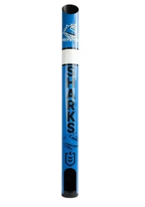 414013 CRONULLA SHARKS LOGO 90CM STUBBY HOLDER CAN COOLER DISPENSER MAN CAVE - Picture 1 of 1