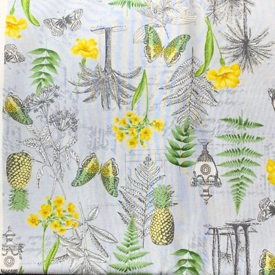 Keepsake Quilting Grey Montage Fern Garden Fabric 5 Yards Cotton Quilting Sewing - Image 1 of 4