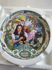 The Wizard of Oz Bradford Exchange "Munchkinland" 1993 Musical Plate COA- New! - Picture 1 of 10