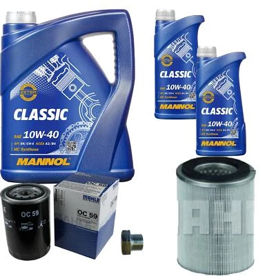 Mahle Inspection Set 7 L mannol Classic 10W-40 pour Van de Nissan Terrano II 2.7 - Photo 1/4