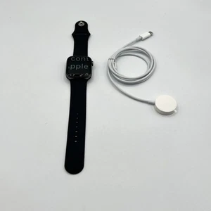 Apple Watch Series 4 44mm Space Gray Aluminum Case Black Sport Band (GPS + Cell) - Zdjęcie 1 z 5