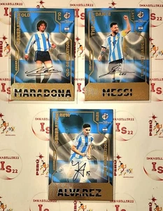 Copa america USA 2024 Maradona, Lionel Messi & Julian Alvarez Printed signature - Picture 1 of 5