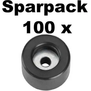 100 Gummifüße 25x15 stahlverstärkt Adam Hall 4904 Gummifuß Geräte Gehäuse Füße - Picture 1 of 4