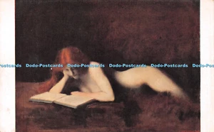 R243285 Musee du Louvre 5470 J J Henner 1829 1905 Der Leser Lapina Postkarte - Bild 1 von 4