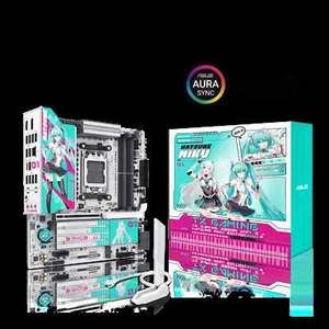 ASUS TX GAMING B850M WIFI S HATSUNE MIKU EDTION Socket AM5 DDR5 Motherboard - Picture 1 of 4