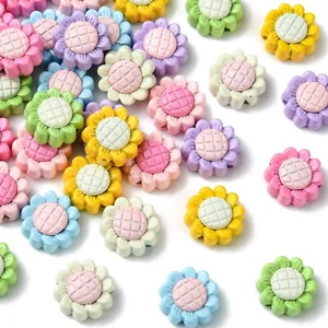 35x Alloy Sunflower Beads Flower Loose Beads for Necklaces Bracelets Making DIY - Picture 1 of 7