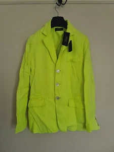 Polo Ralph Lauren Linen Sports Blazer Jacket Women Lum Green New with Tag 8/M/12 - Picture 1 of 21