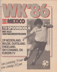 Panorama FIFA World Cup 1986 tv-spoorboekje Diego Maradona - Imagen 1 de 1