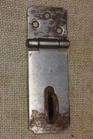 Old Tool Box Hasp Shed Barn Gate Lockable Hinged 3 1/2 X 1 1/2” Safety Lock NOS Cover