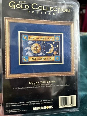 Dimensions Gold Collection Petites Count The Stars Cross Stitch Kit Celestial - Image 1 of 3
