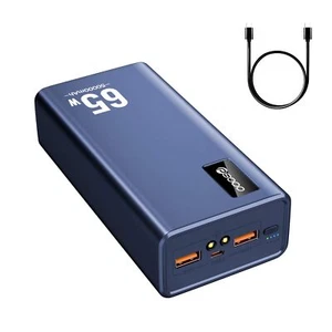 Banco de alimentación carga rápida 50000 mAh, 65 W cargador portátil portátil USB C (azul) - Imagen 1 de 7