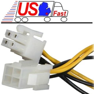 Placa madre/fuente de alimentación macho P4 de 12"/1 pie de largo ~ cable/cable de extensión hembra - Imagen 1 de 2