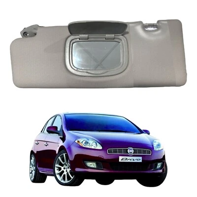 FIAT BRAVO DAL 2007 PANTINA ALETTA PARASOLE SX LATO GUIDA CON TASCA E SPECCHIO - Immagine 1 di 4