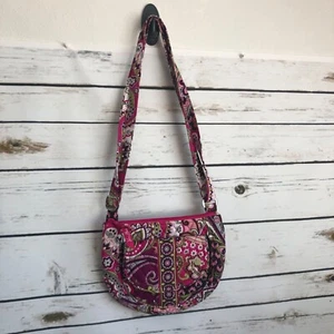 Vera Bradley Very Berry Paisley Shoulder Cross Body Bag Purse New With Tags - Picture 1 of 11