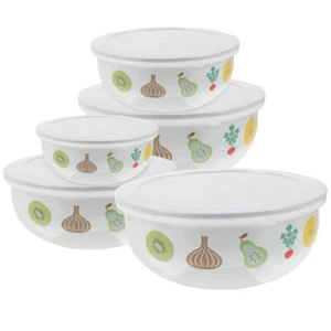 1 Set Of Portable Round With Lid Fresh-keeping Popcorn Bowls - Picture 1 of 12