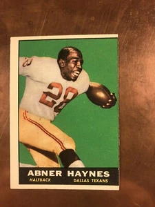 Abner Haynes 1961 Topps #133 sharp corners, off center, clean back ex - Picture 1 of 4