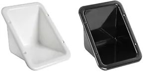Einbaukoffer für Kraftstoff/Wasserdeckeinfüllstutzen für Boot / Caravan / Wohnmobil - schwarz / weiß - Bild 1 von 9
