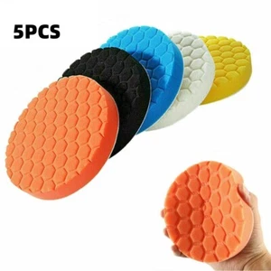 5PCS 6inch Foam Buffer Polisher Waxing Finishing Buffing Wheel Car Polishing Pad - Picture 1 of 9