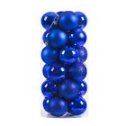 Sparkling Holiday Charm Set Of 24 Glittery Balls For Tree Decoration 8Cm