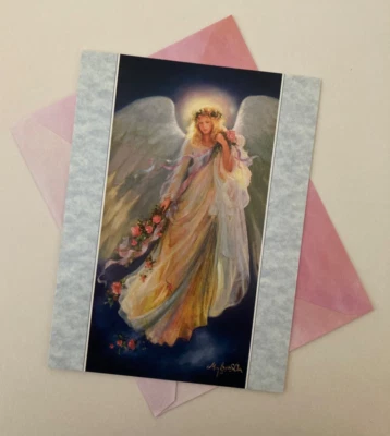 Messenger of Love Happy Birthday Greeting Card Mary Baxter St. Clair Leanin Tree - Image 1 of 4