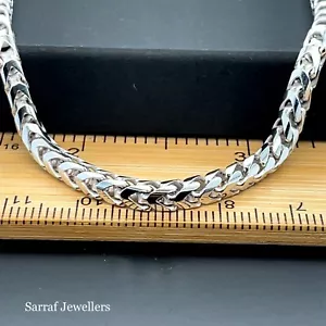 FRANCO CHAIN BRACELET 925 Sterling Genuine Silver Solid Mens Brand New All Size - Picture 1 of 13