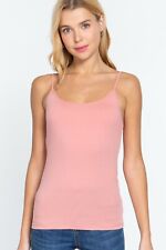 CAMI Camisole with Built in Shelf BRA Adjustable Spaghetti Strap Layer Tank Top