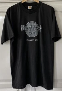 Hard Rock Cafe GUANGZHOU T-Shirt schwarz kurzärmlig Rundhalsausschnitt Erwachsene Größe X-Large - Bild 1 von 5