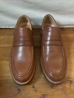Samuel Hubbard Loafers Shoes Sz 11 Tan Leather Vibram Mens Portugal YGI D2S-21
