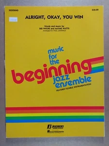 Alright, Okay, You Win Beginning Jazz Ensemble Sheet Music Score - Picture 1 of 3