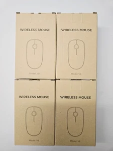 Kabellose Maus 1,5V mit USB, für Gaming und Business Arbeiten - Schwarz 4x Posten - Bild 1 von 6