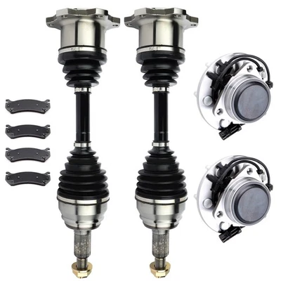Front CV Axle+Brake Pads+Wheel Hub Bearing For Chevrolet Avalanche 1500 2002-06 - Image 1 of 4