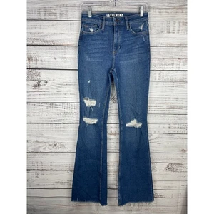 Idyllwind Navho Dark Wash High Risin Distressed Bootcut Jeans 6 28x34 Western - Picture 1 of 8