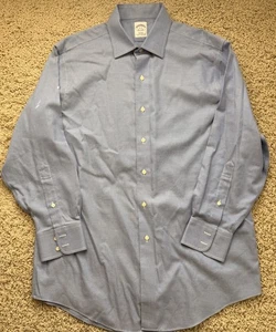 Men’s Brooks Brothers Blue Dress Shirt Size 16/32 - Picture 1 of 5